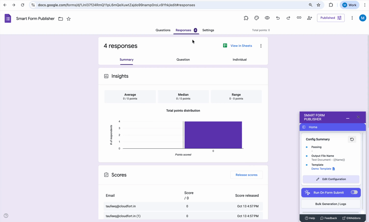 Automatic Generation Example