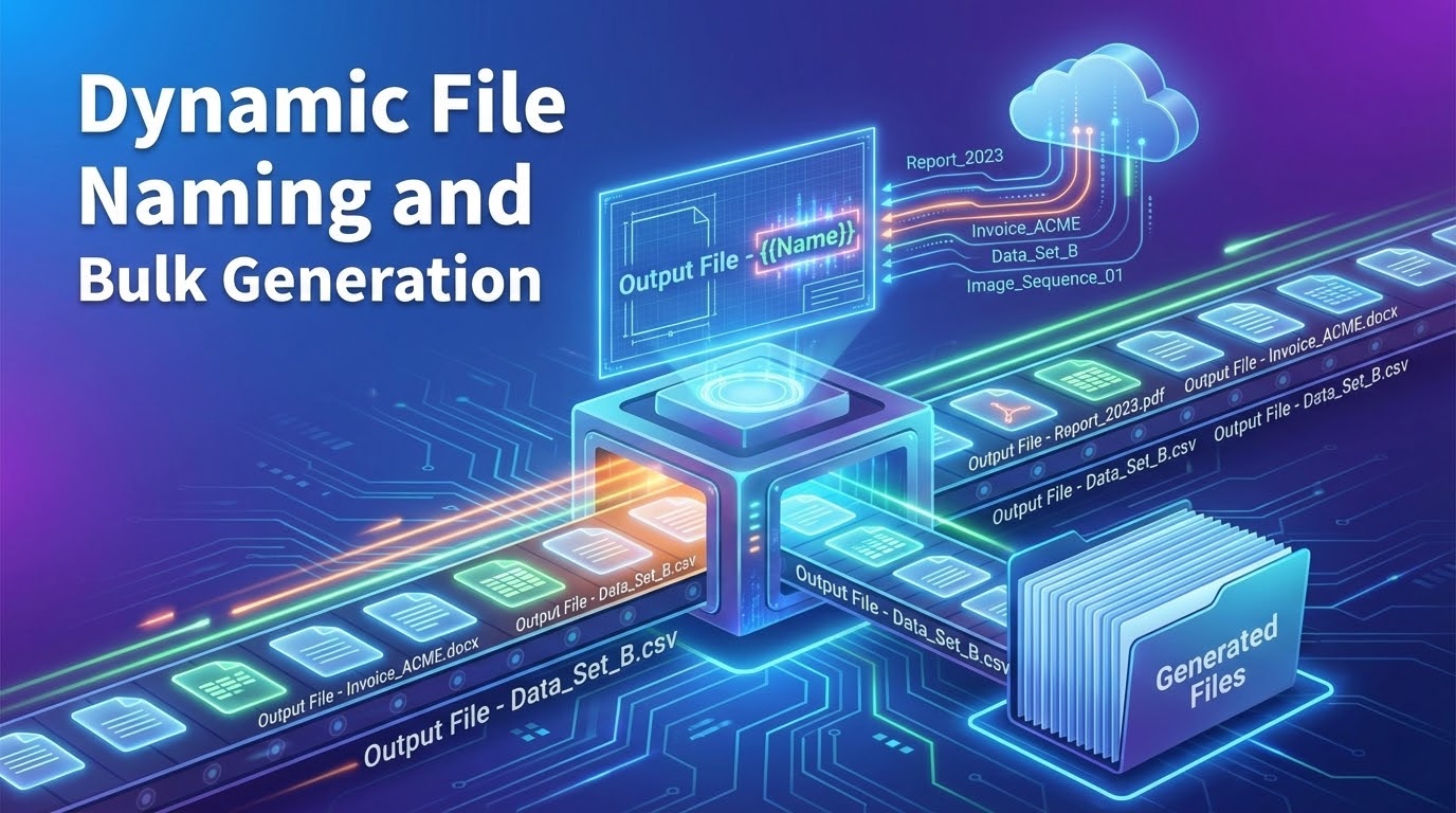 Product Update: Dynamic File Naming and Bulk Generation