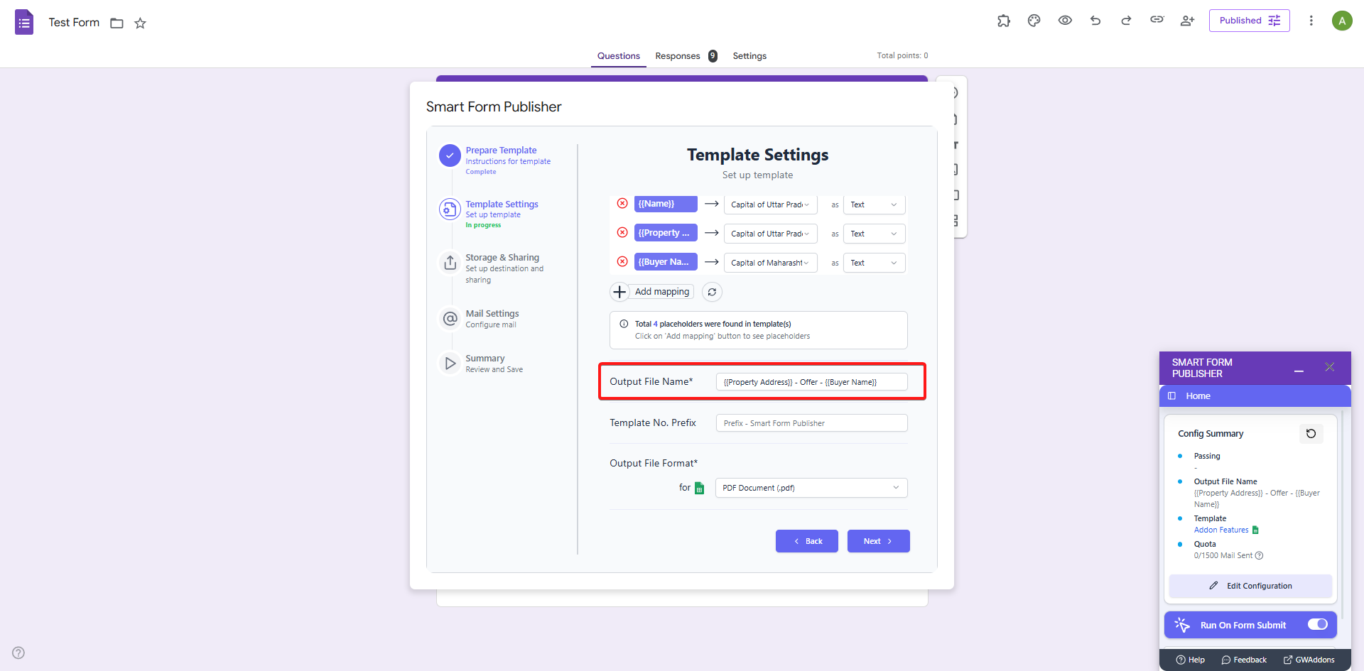 Example of Dynamic File Naming in Google Drive