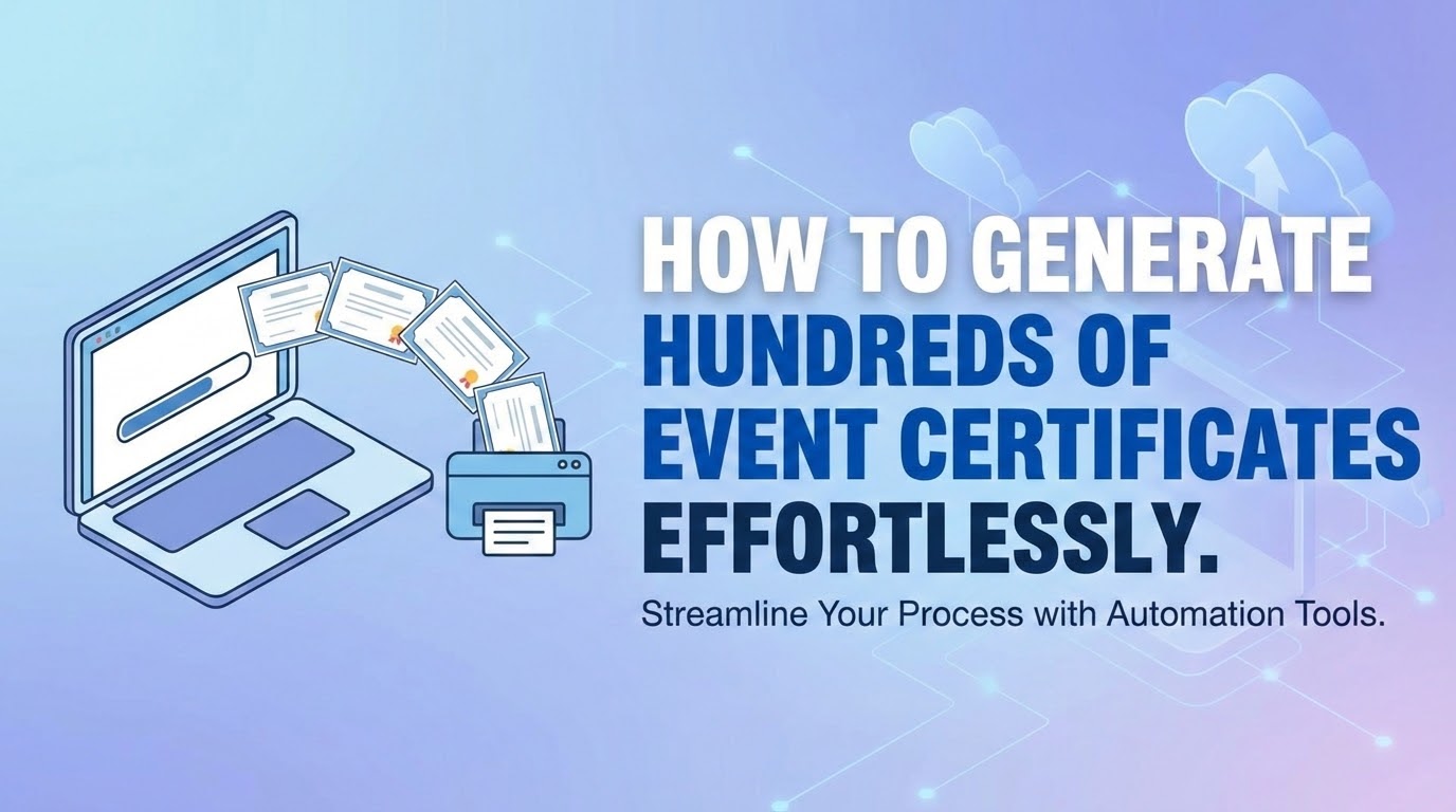 How to Generate Hundreds of Event Certificates Effortlessly