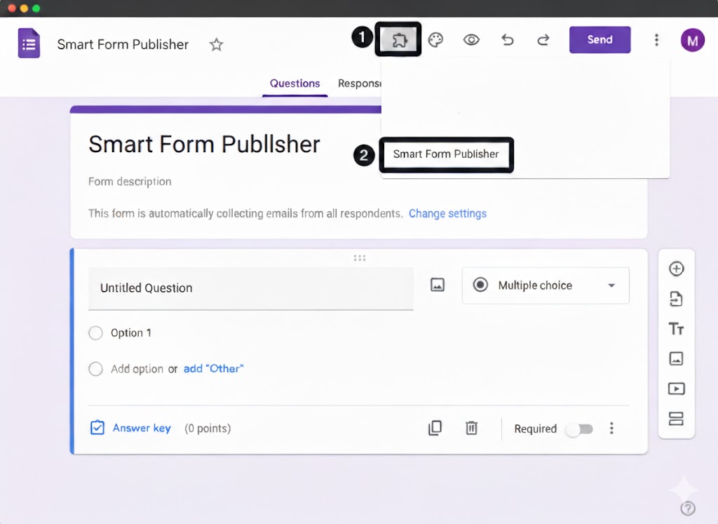 Open Smart Form Publisher